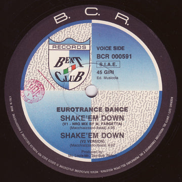 Eurotrance Dance : Shake 'Em Down (12")