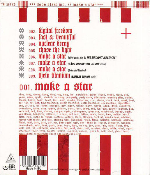 Dope Stars Inc. : Make A Star (CD, EP, Ltd)