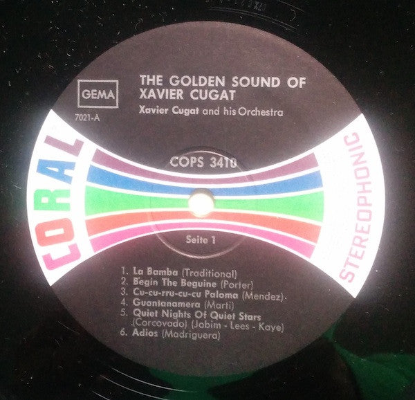 Xavier Cugat And His Orchestra : The Golden Sound Of Xavier Cugat (LP, Comp)