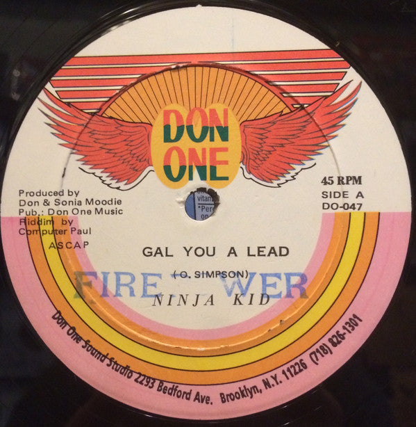 Ninja Kid / Poly Famous : Gal You A Lead / Fling Wey The Ring (12")