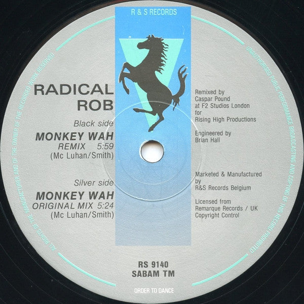 Radical Rob : Monkey Wah (Remix) (12")