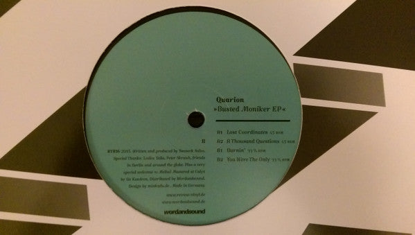Quarion : Busted Moniker EP (12", EP)
