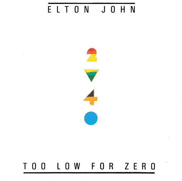 Elton John : Too Low For Zero (CD, Album)