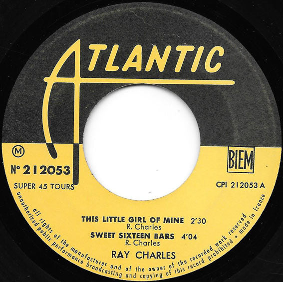 Ray Charles : This Little Girl Of Mine (7", EP, Mono)