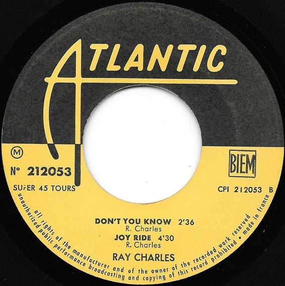 Ray Charles : This Little Girl Of Mine (7", EP, Mono)