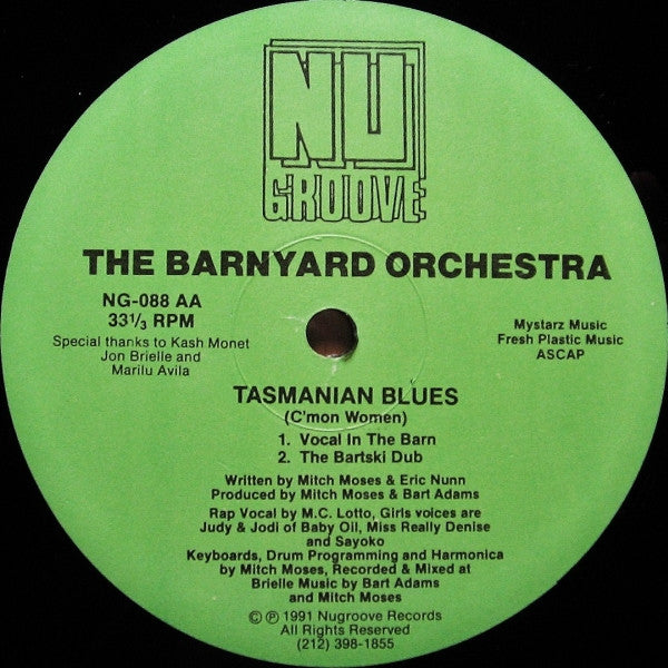 Barnyard Orchestra : Tasmanian Blues (C'mon Women) (12")