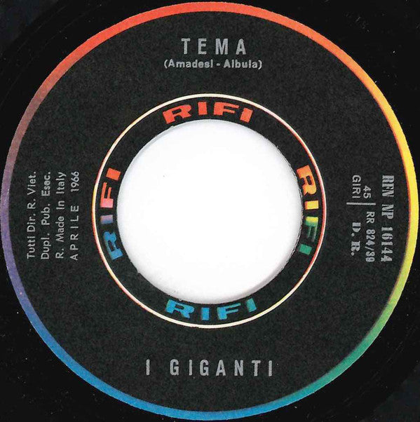 I Giganti : Tema (7")