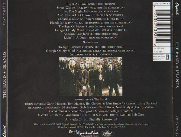 The Band : Islands (CD, Album, RE, RM, Tak)