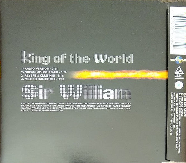 Sir William : King Of The World (CD, Maxi)