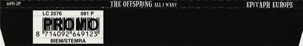 The Offspring : All I Want (CD, Maxi, Promo)