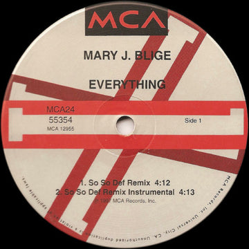 Mary J. Blige : Everything (2x12", Single)