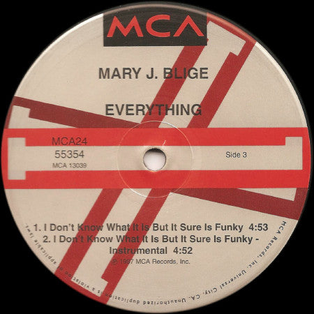 Mary J. Blige : Everything (2x12", Single)