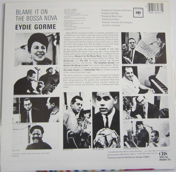 Eydie Gormé : Blame It On The Bossa Nova (LP, Album, RE)