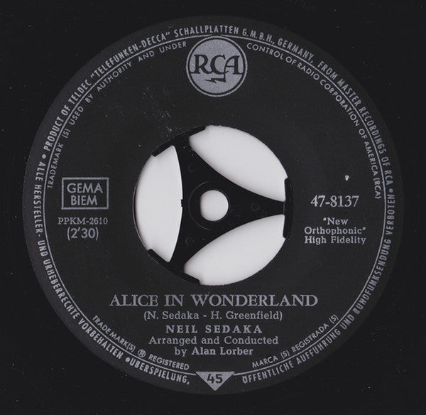 Neil Sedaka : Alice In Wonderland / Circulate (7")
