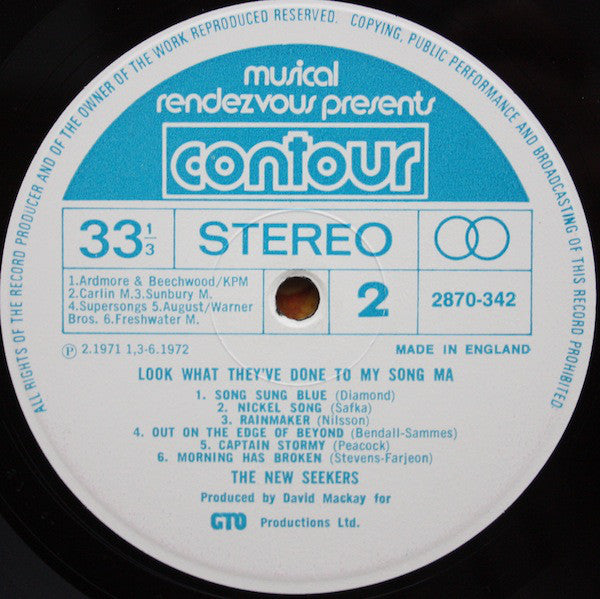 The New Seekers : Look What They've Done To My Song, Ma (LP, Comp)