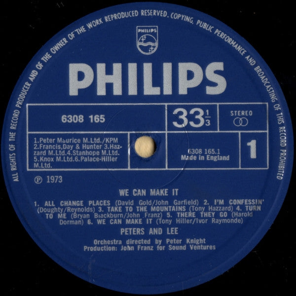Peters & Lee : We Can Make It (LP)
