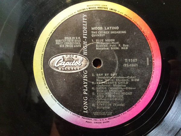 The George Shearing Quintet : Mood Latino (LP, Album, Mono)