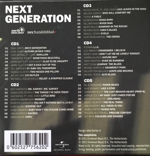 Various : Next Generation North Sea Jazz Festival (5xCD, Comp + Box)