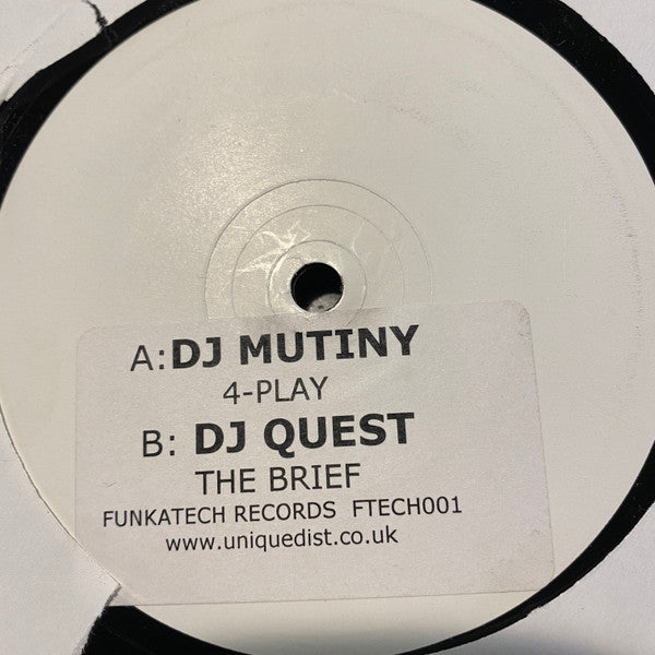 DJ Mutiny / DJ Quest : 4-Play / The Brief (12", Promo, W/Lbl)