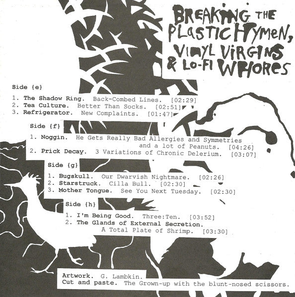 Various : Breaking The Plastic Hymen, Vinyl Virgins & Lo-Fi Whores (4x7" + Comp, Ltd, Num)