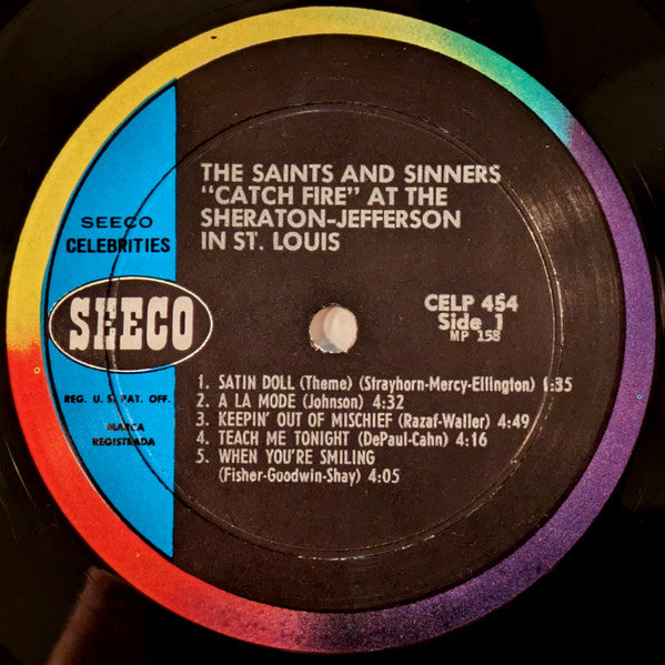 The Saints and Sinners All Star Jazz Band : Catch Fire at the Sheraton-Jefferson in St. Louis (LP, Album)