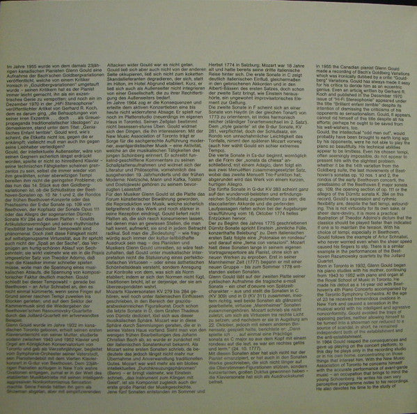 Glenn Gould, Wolfgang Amadeus Mozart : Glenn Gould Spielt/Joue/Plays Mozart 1 (2xLP, Comp)