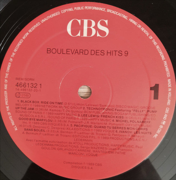 Various : Boulevard Des Hits Volume 9 (2xLP, Comp, Mixed)