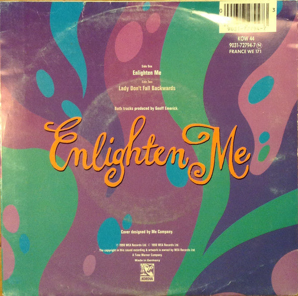 Echo & The Bunnymen : Enlighten Me (7", Single)