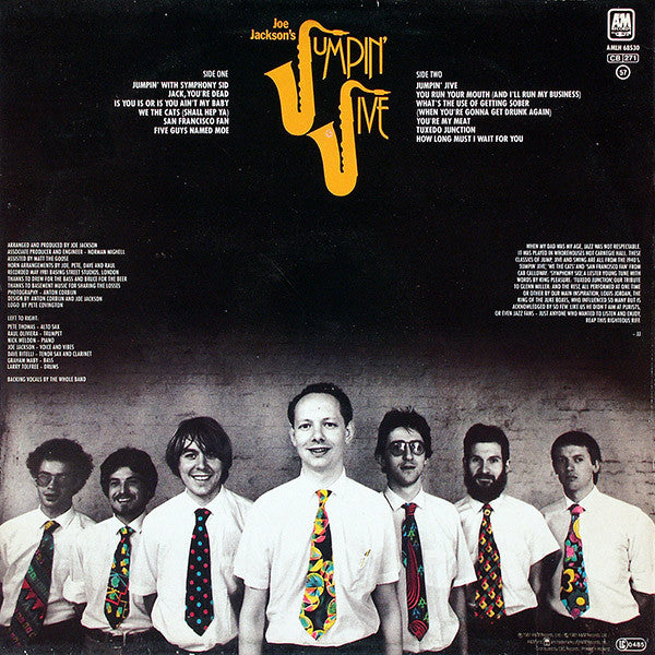 Joe Jackson : Jumpin' Jive (LP, Album)