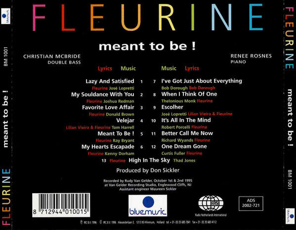 Fleurine : Meant To Be! (CD, Album)