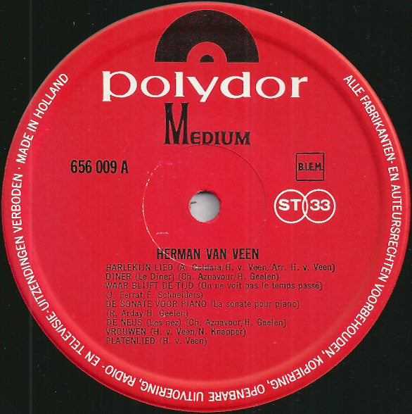 Herman van Veen : Herman Van Veen (LP, Album)
