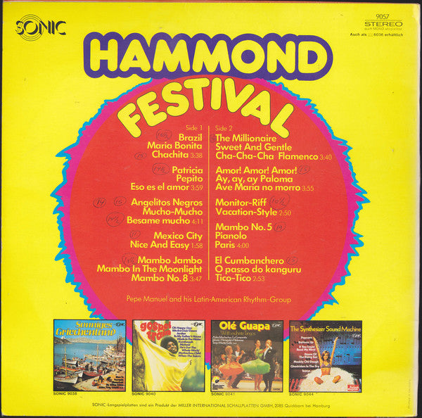 Pepe Manuel And His Latin-American Rhythm-Group : Hammond-Festival (LP)