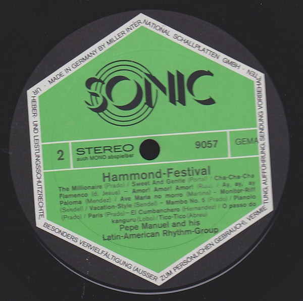 Pepe Manuel And His Latin-American Rhythm-Group : Hammond-Festival (LP)