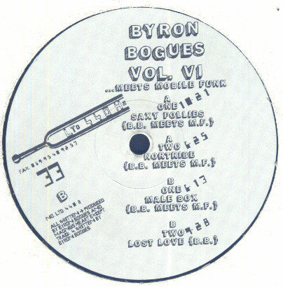 Byron Bogues Meets Mobile Funk : Vol. VI (12")