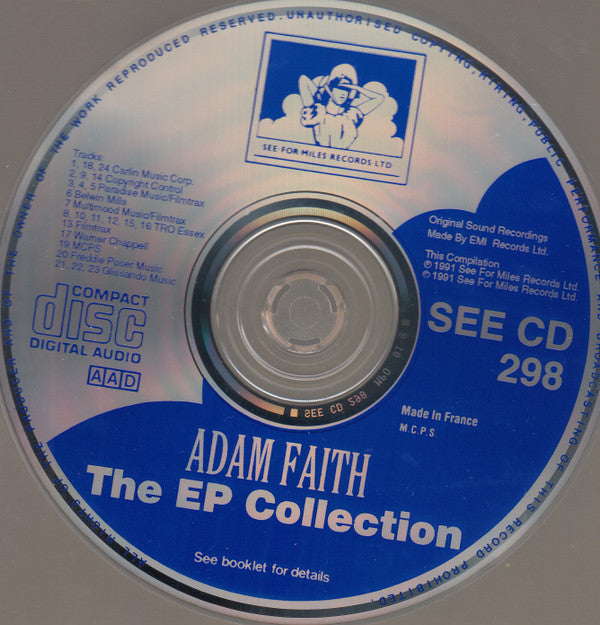 Adam Faith : The EP Collection (CD, Comp, RM)
