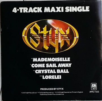 Styx : 4-Track Maxi Single (7", Maxi, Promo)