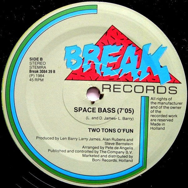 Two Tons O' Fun / Slick (2) : I Got The Feeling / Space Bass (12")