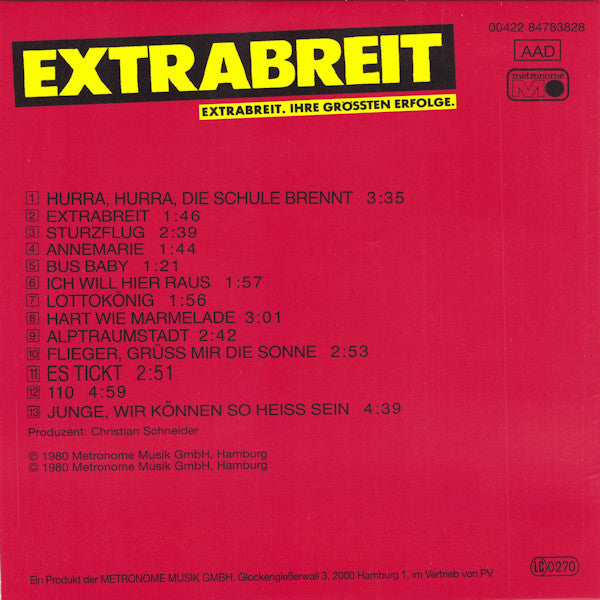 Extrabreit : 5 Original Albums (CD, Album, RE + CD, Album, RE + CD, Album, RE + CD)