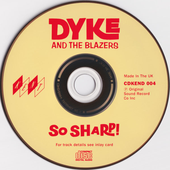 Dyke & The Blazers : So Sharp! (CD, Comp, Mono)