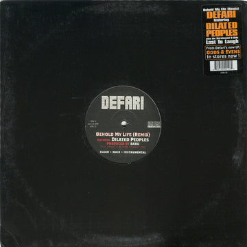 Defari : Behold My Life (Remix) (12")