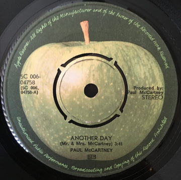 Paul McCartney : Another Day / Oh Woman Oh Why (7", Single)