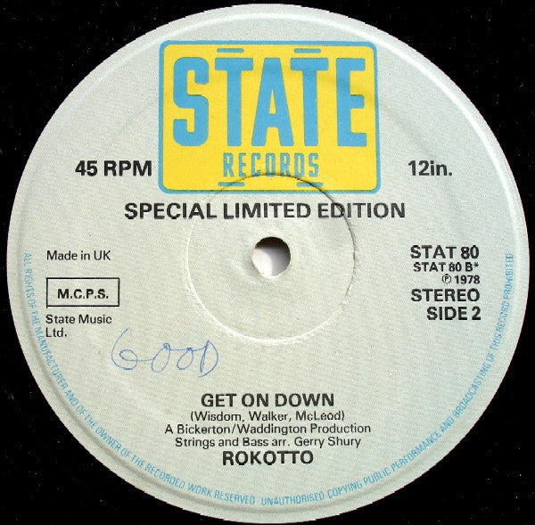 Rokotto : Funk Theory / Get On Down (12", Ltd)