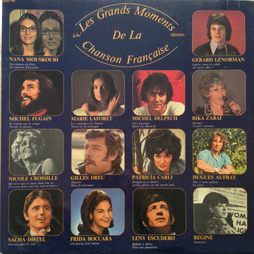 Various : Les Grands Moments De La Chanson Française (2xLP, Comp)