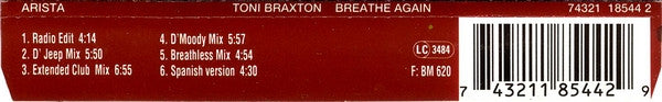 Toni Braxton : Breathe Again (CD, Maxi)