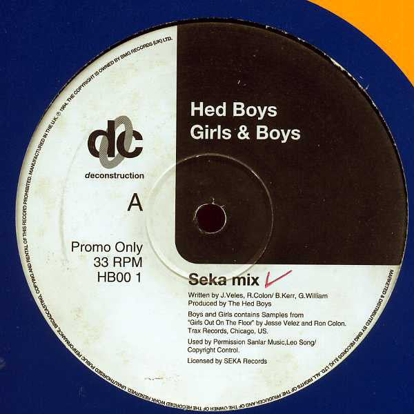 Hed Boys : Girls & Boys (12", Promo)