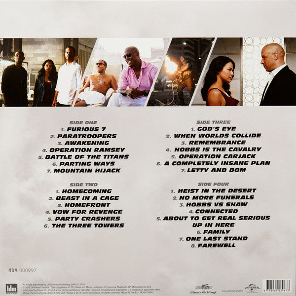 Brian Tyler : Furious 7 (Original Motion Picture Score) (LP, Red + LP, Blu + Album, Ltd, Num)