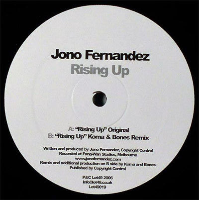 Jono Fernandez : Rising Up (12")