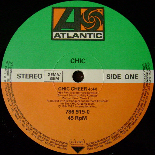 Chic : Chic Cheer (1984 Mix by Bernard Edwards) (12")