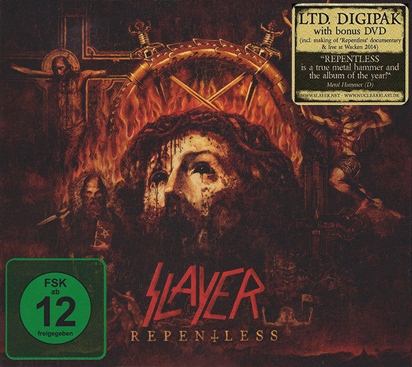 Slayer : Repentless (CD, Album + DVD-V, PAL + Dlx, Ltd, Dig)