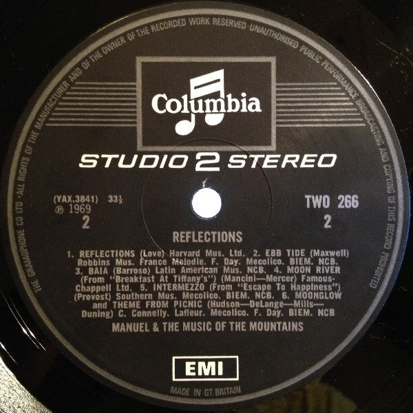 Manuel And The Music Of The Mountains* : Reflections (LP, Album, b/w)